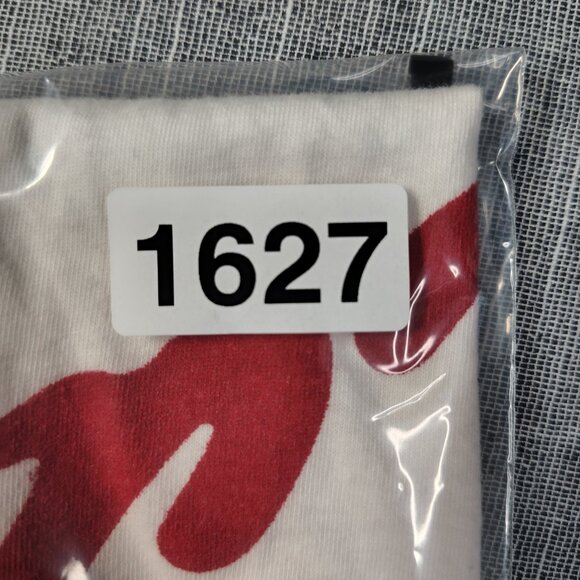 Elle King No Cussin Band T-Shirt Size Medium White Red Cursive Spell Out - Picture 10 of 11